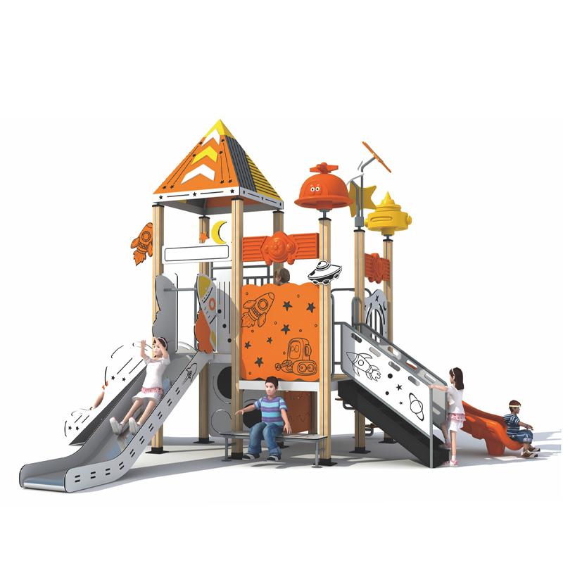 Dreamy and Colorful Series of large outdoor combination slides for kindergartensBL-LSM005