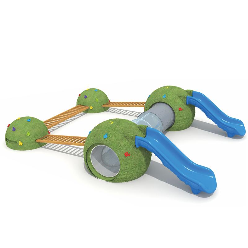 Children's hole climbing slide combination BL-QTY177
