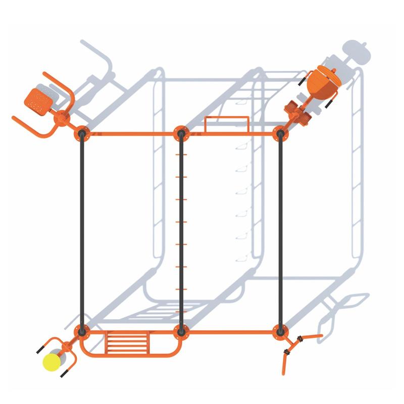 Park Physical Training Outdoor Climbing Frame BL-STN016 