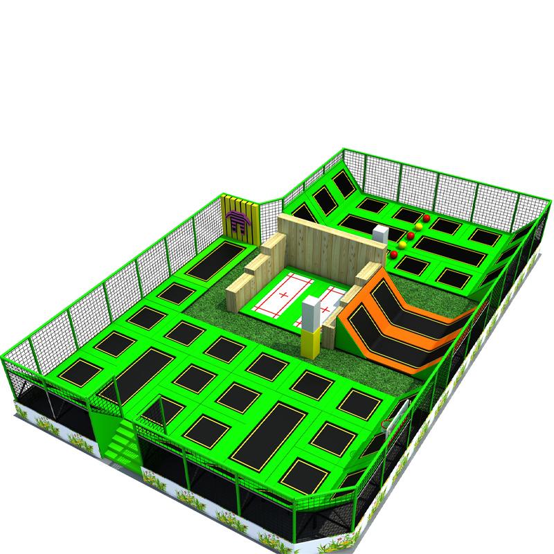 Indoor amusement park super trampoline