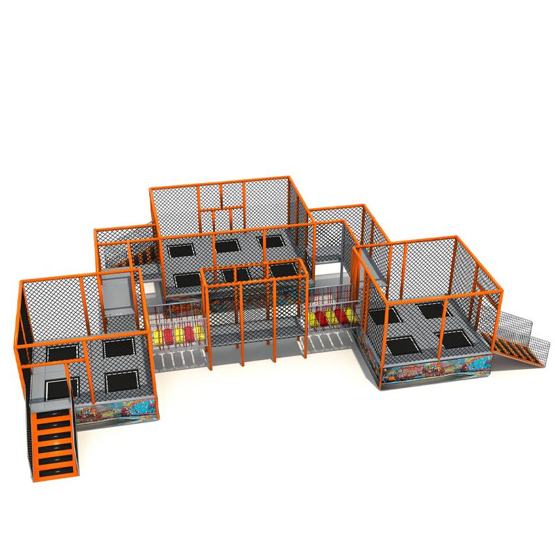 Indoor amusement park trampoline park
