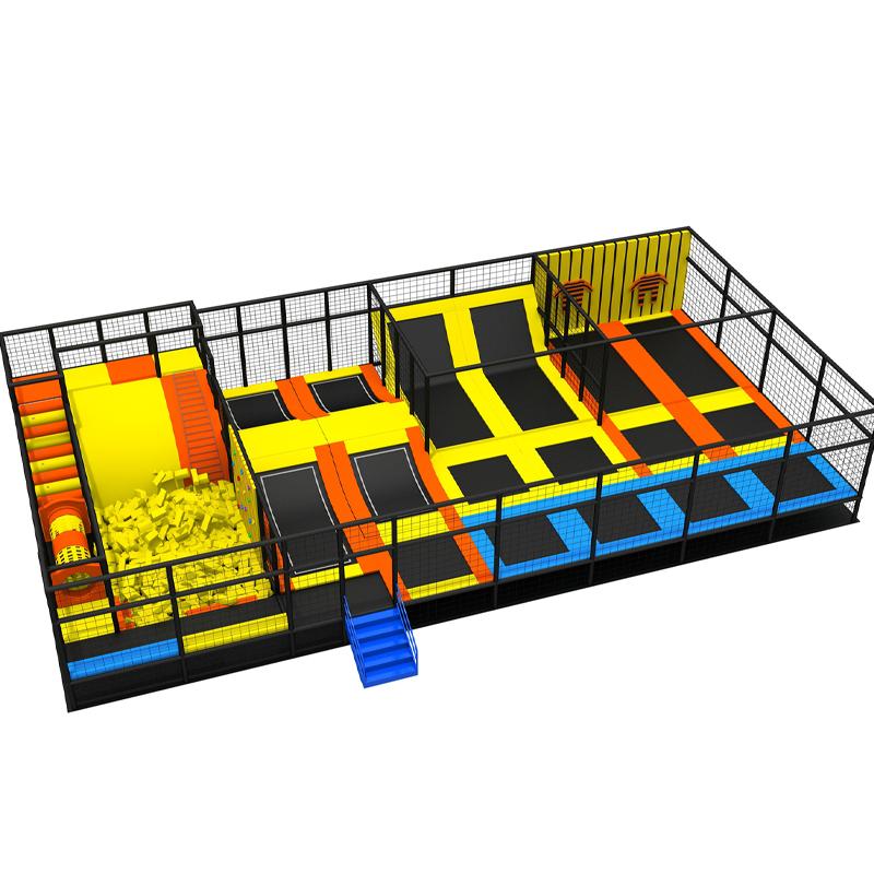 Indoor amusement park trampoline park