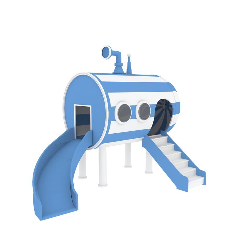Indoor soft-padded slide