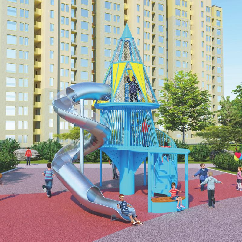 Customized outdoor playground equipment for parks