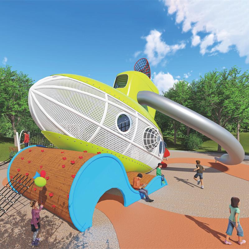 Customized non-standard amusement equipment for parks, such as submarine slides