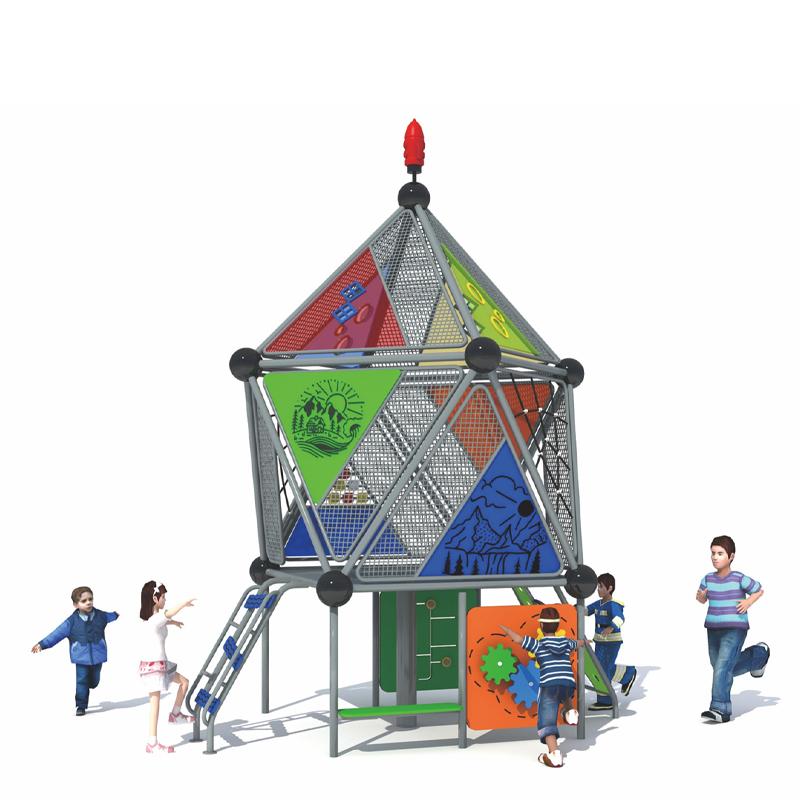 Outdoor playground equipment in the community park