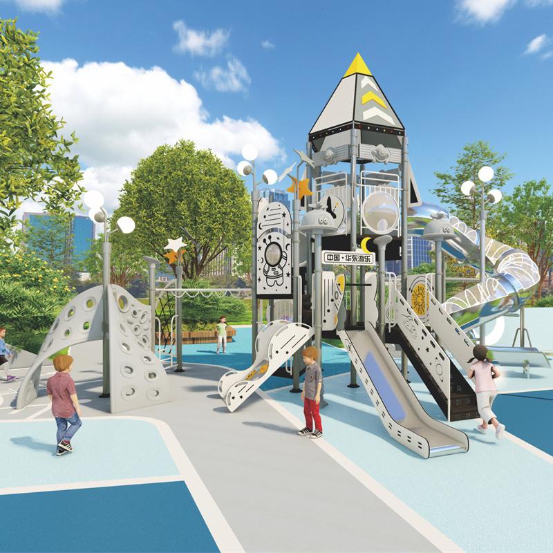 Large high-end outdoor children's slide for kindergartens