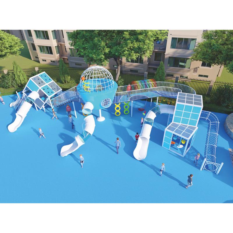 Customized high-end amusement equipment for residential areas - children's combination slides