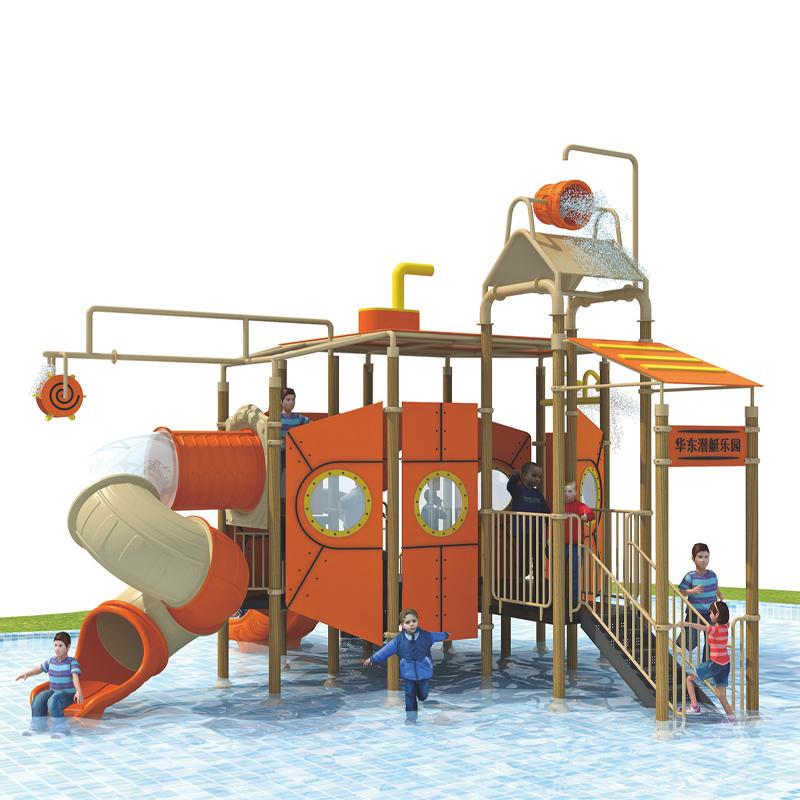 Outdoor water park slides