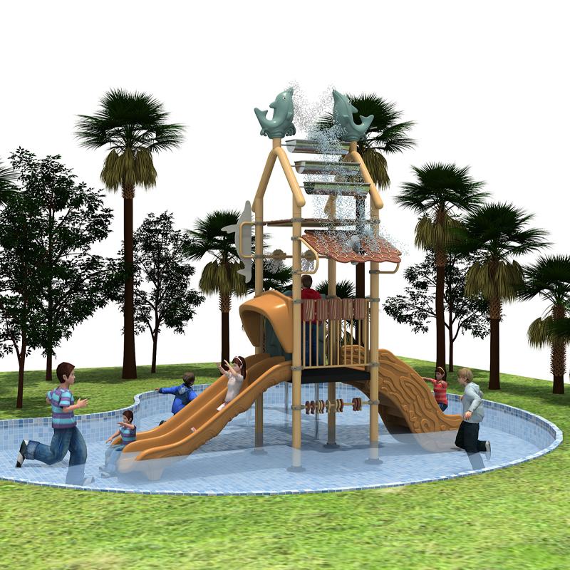 Small water park slides