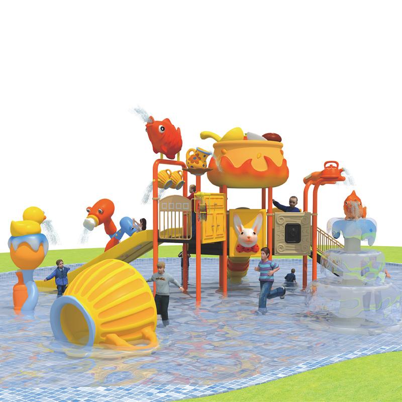 Large water park slides