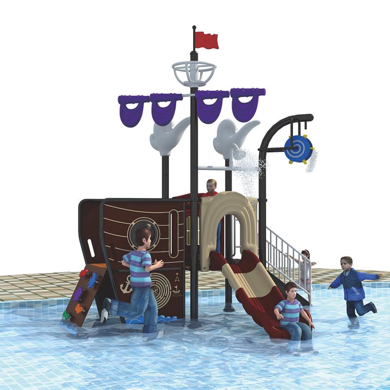Children's slides in water parks