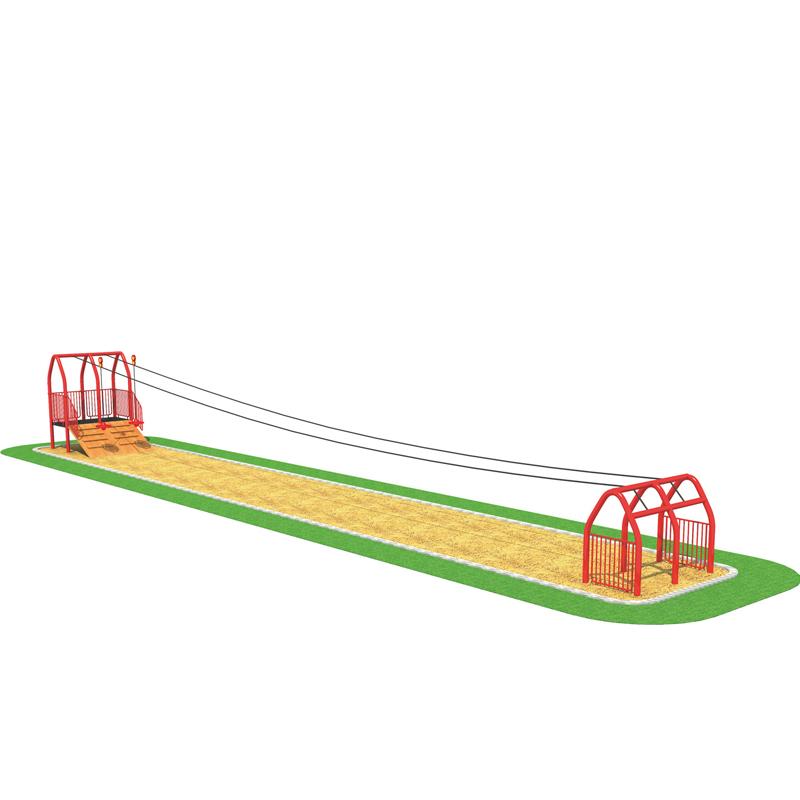 Outdoor zip line for kindergartens