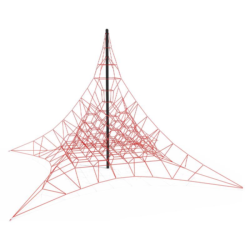 Large outdoor climbing nets