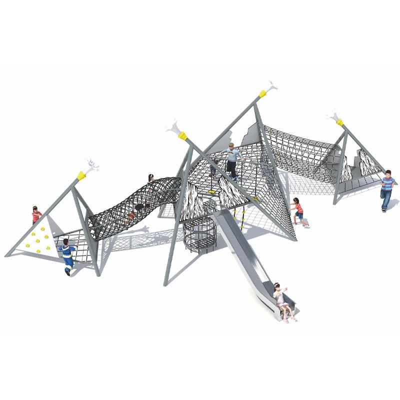 Outdoor large-scale climbing net amusement equipment in the community park