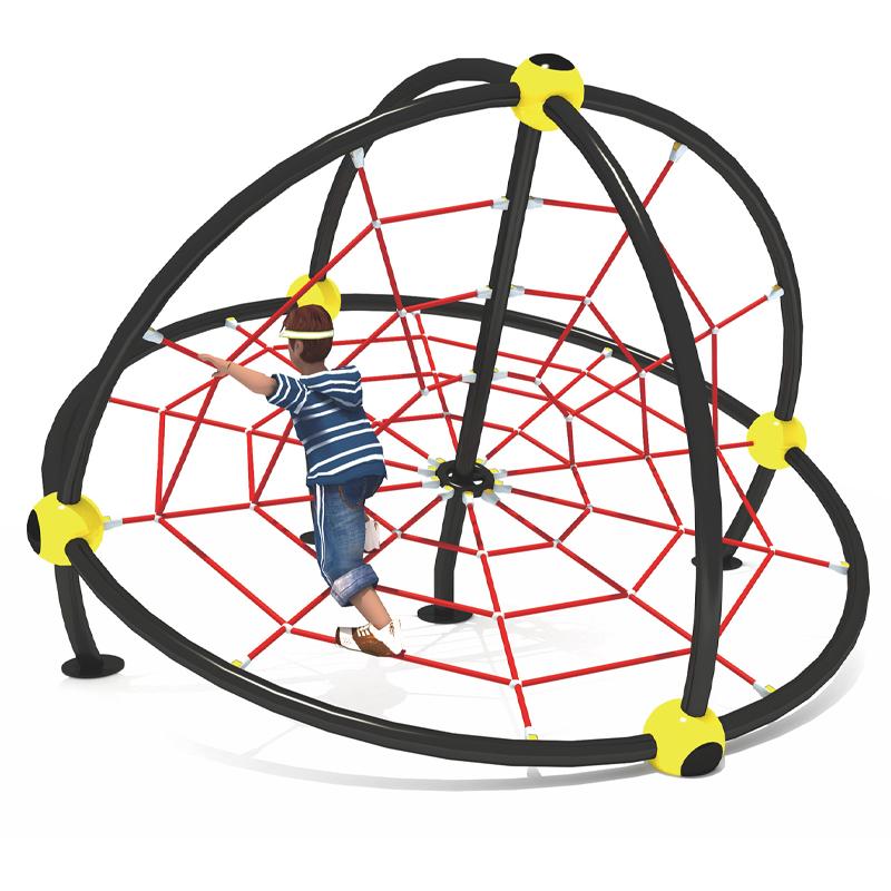 Outdoor children's climbing net for residential areas