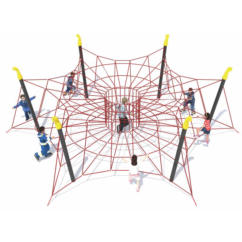 Large climbing nets for outdoor children's playground equipment in parks