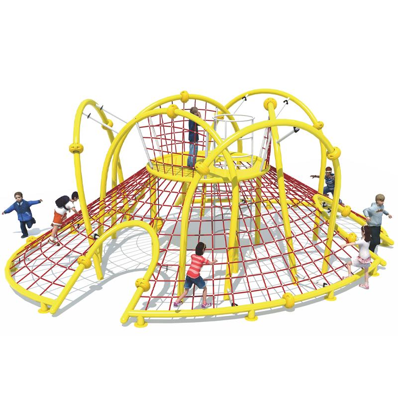 Outdoor climbing frame for kindergartens