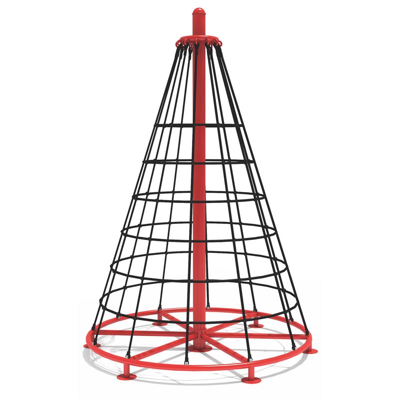 Outdoor children's climbing net for residential areas