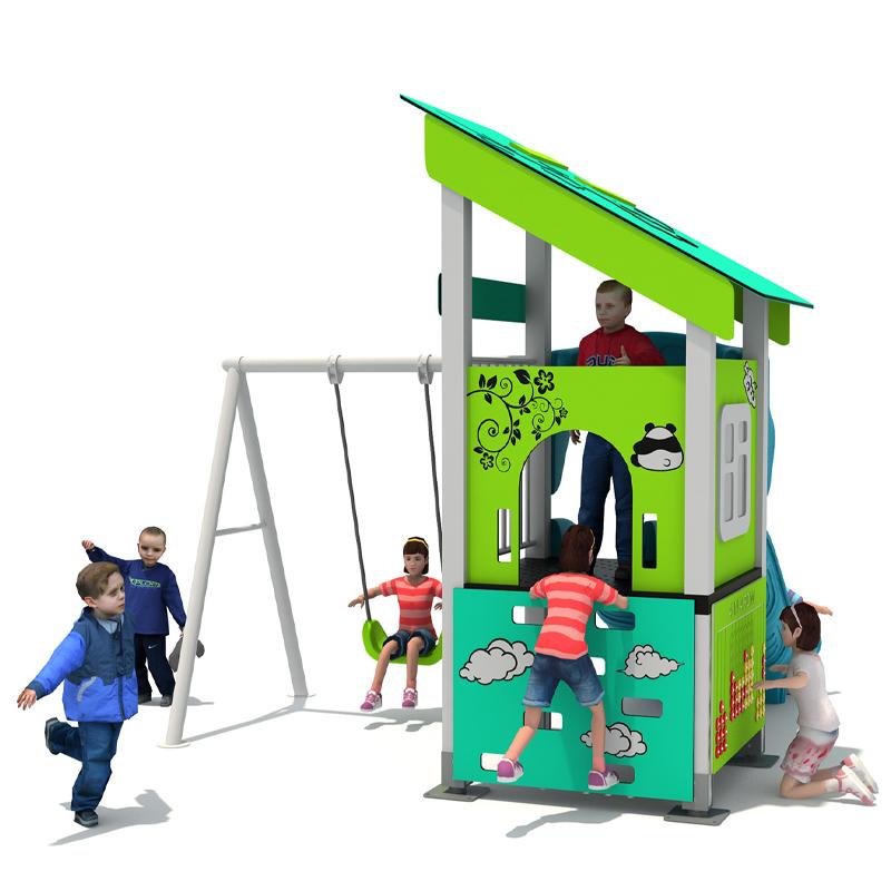 Outdoor small children's combination slide