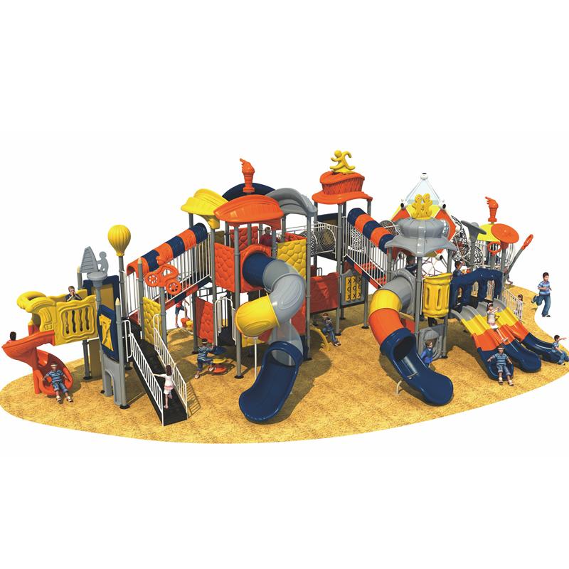 Outdoor combination slide for kindergartens