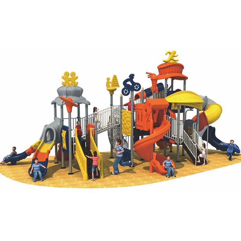 Outdoor combination slide for kindergartens