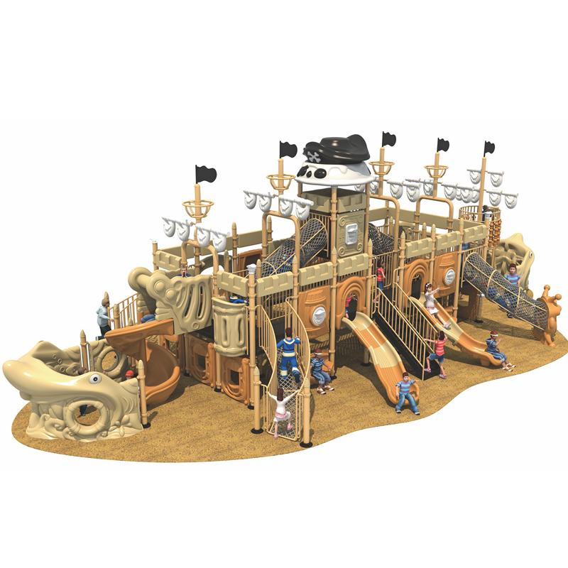 Pirate Ship series outdoor combination slide