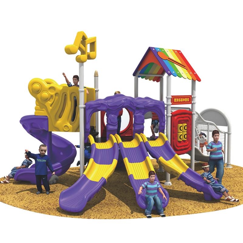 Large outdoor combination slide for kindergartens