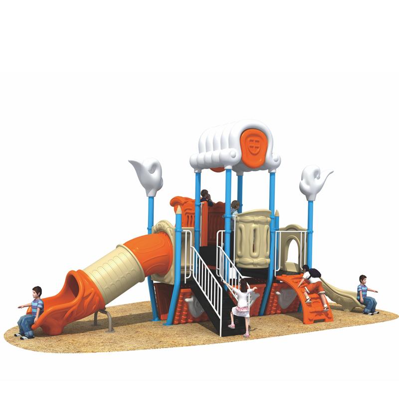 A small outdoor slide in the community