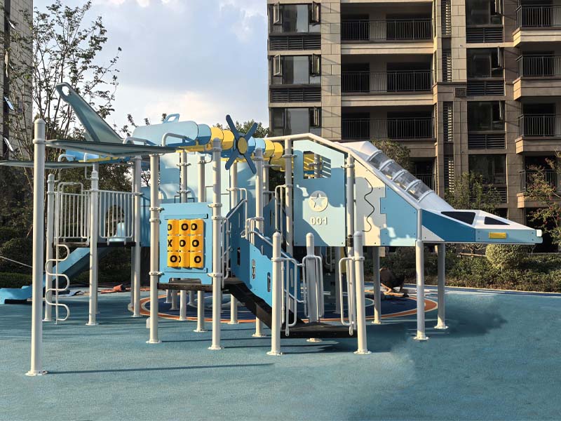 Space-Themed Custom Playground Project Case | Spaceship Non-Standard Play Structure for Residential Community